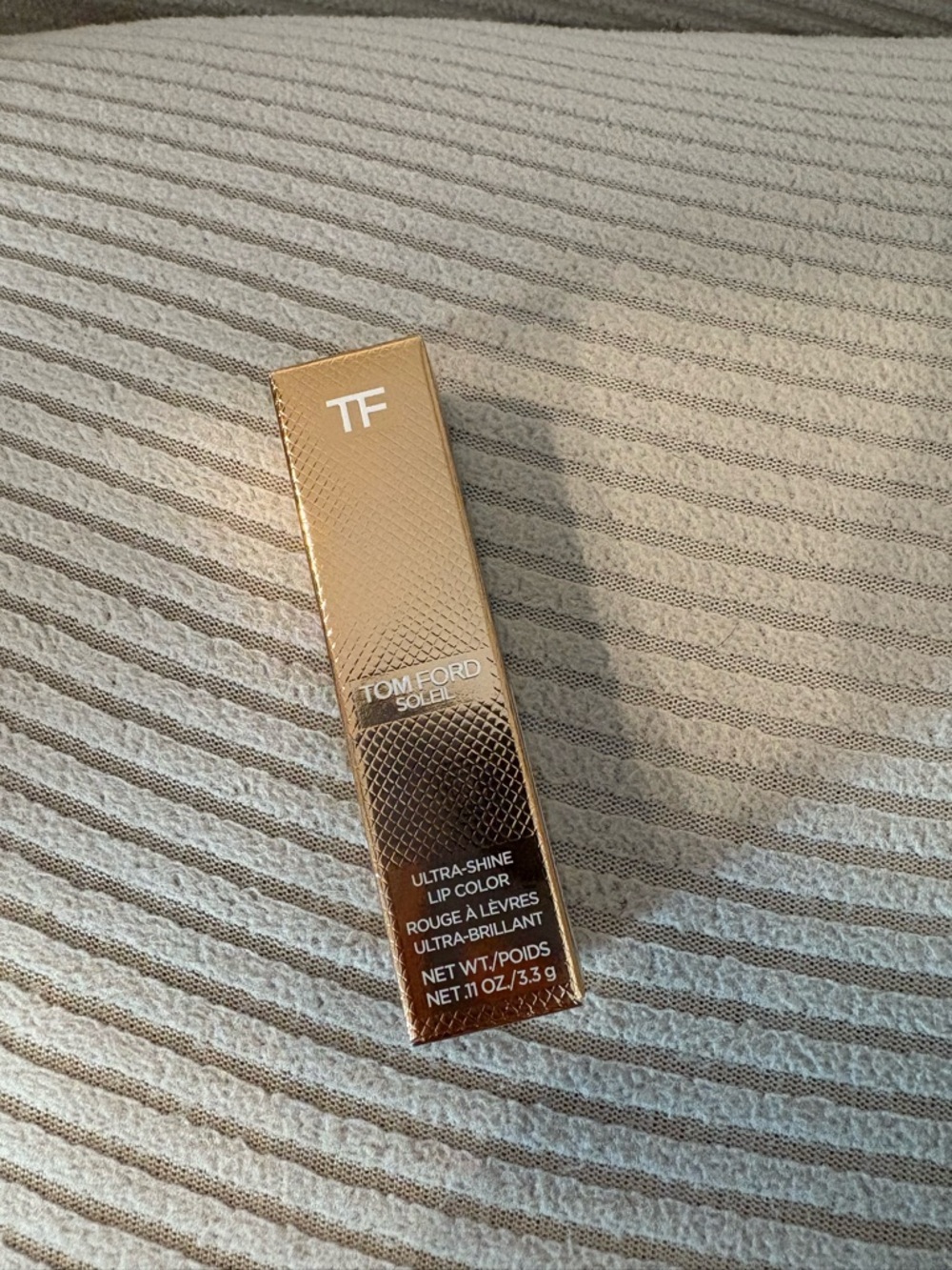 Tom Ford Soleil Ultra-Shine Lip Color — Gold Packaging